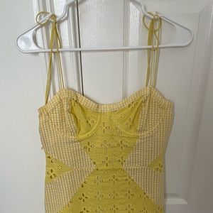 For Love & Lemons Picnic mini dress